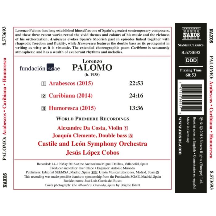 Palomo: Arabescos; Caribiana; Humoresca - slide-1