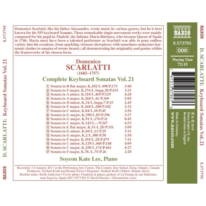 Scarlatti: Complete Keyboard Sonatas Vol. 21 - slide-1