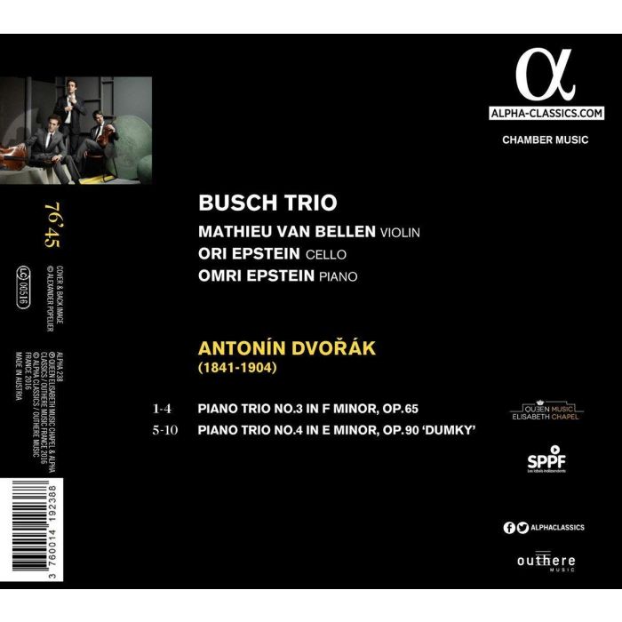 DVORAK: Piano Trios op. 65 & 90 