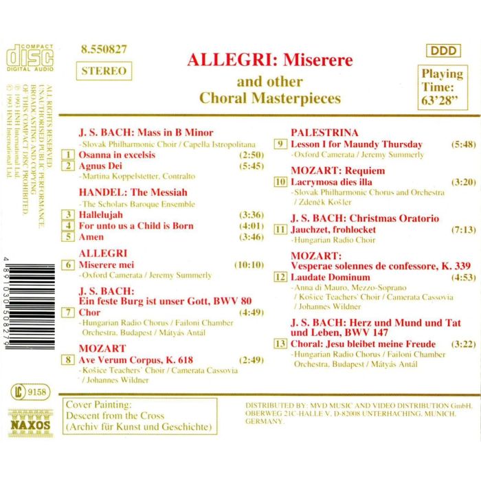 ALLEGRI: Miserere & Other - slide-1