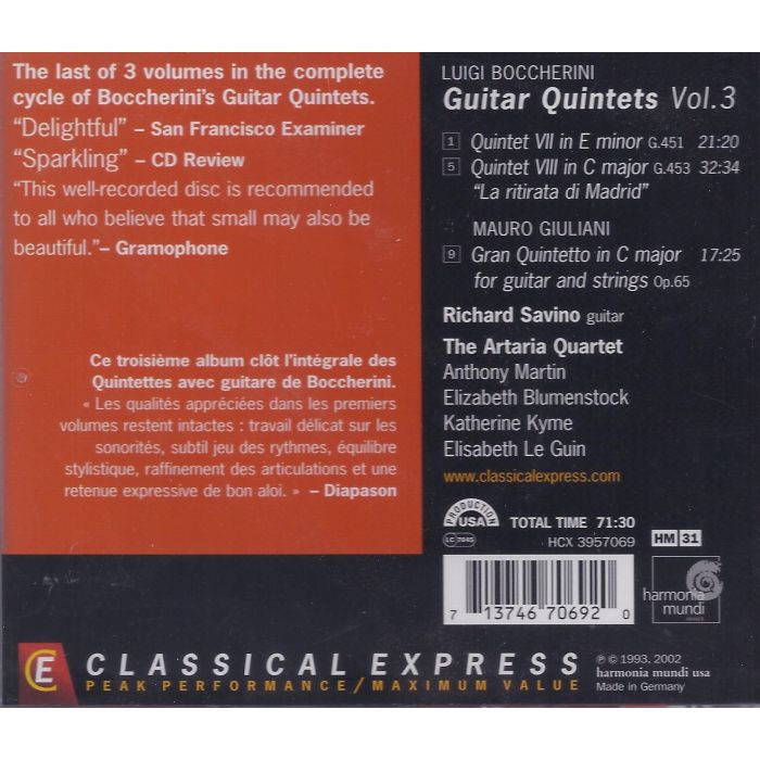 Boccherini: Guitar Quintets vol. 3 - slide-1