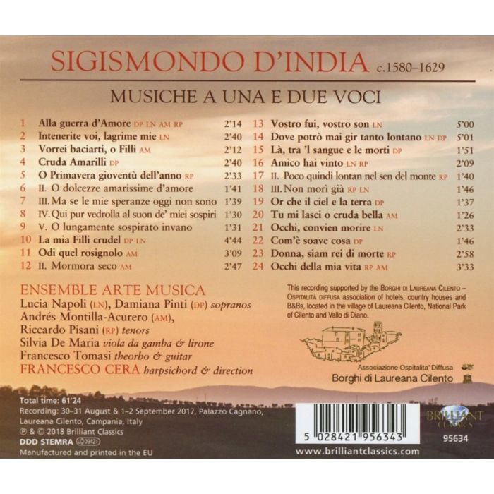 D'India: Musiche a una e due voci - slide-1