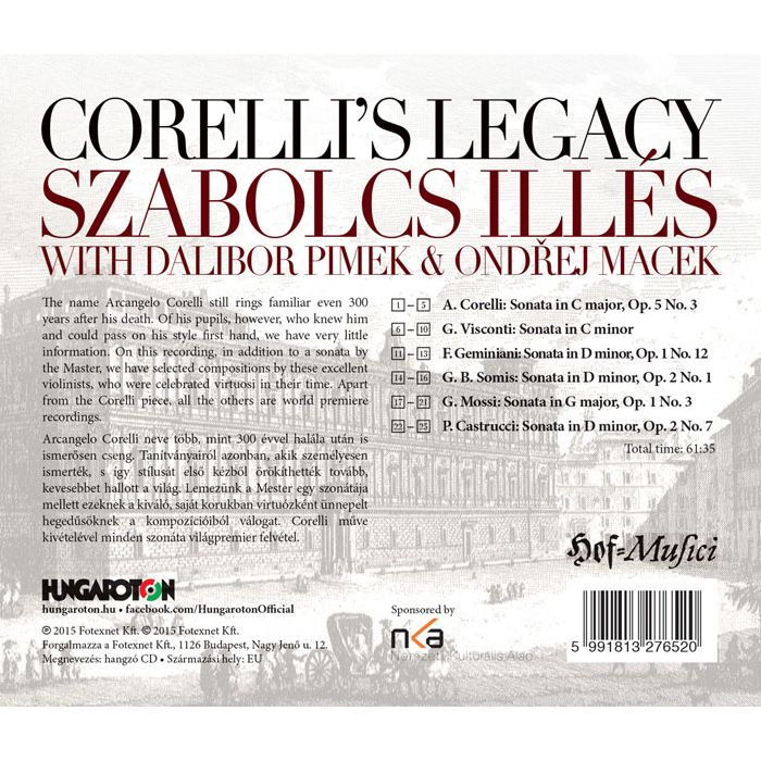 Corelli's Legacy - Corelli; Visconti; Geminiani; Somis; Mossi - slide-1