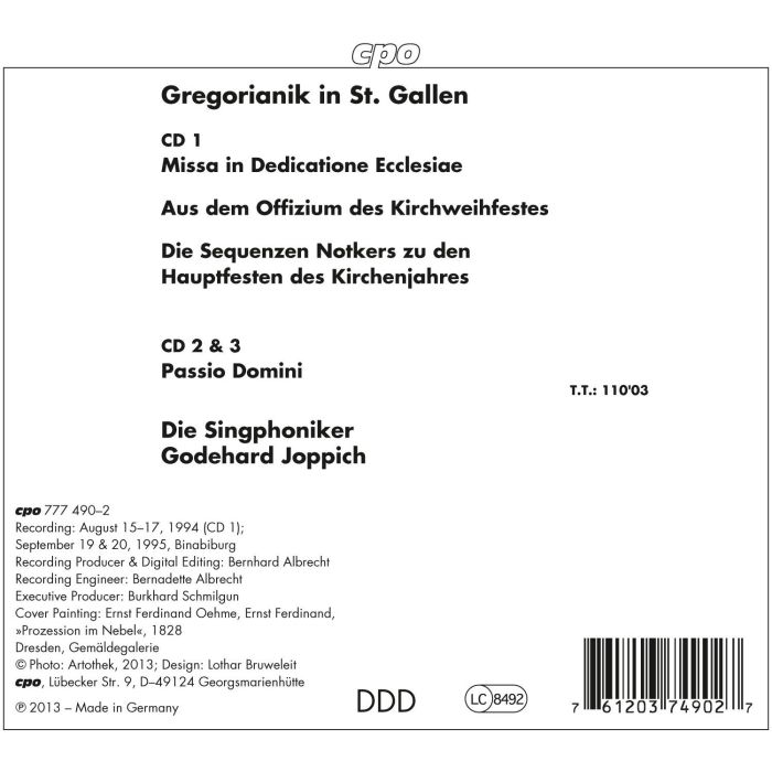 Gregorianik in St. Gallen - Missa in Dedicatione Ecclesiae, Passio Domini - slide-1