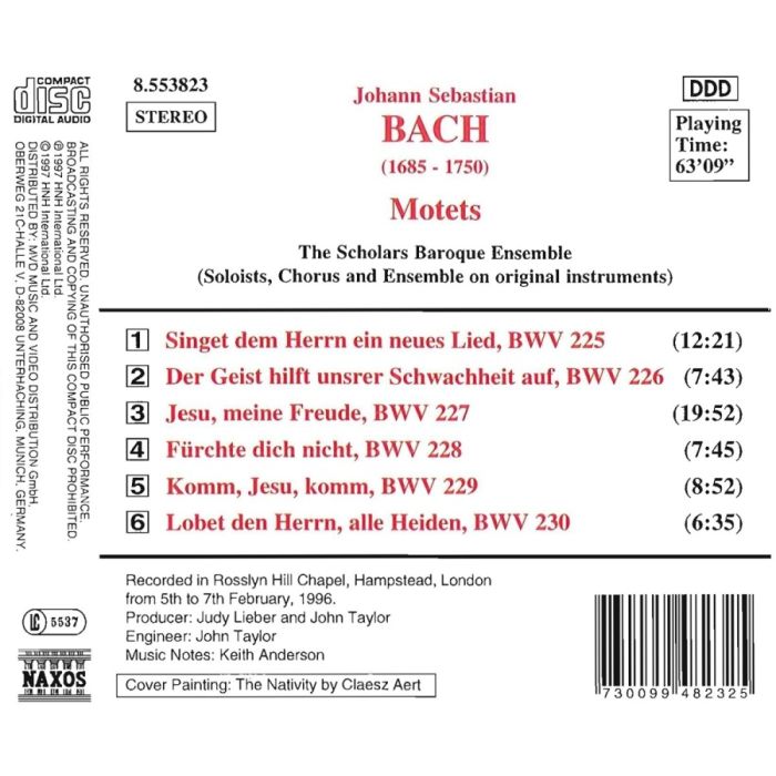 BACH J. S.: Motets BWV 225-230 - slide-1