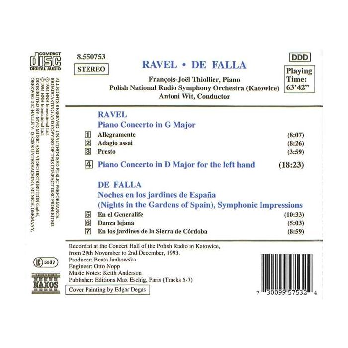 RAVEL: Piano Concertos / FALLA: Nights in Gardens of Spain - slide-1