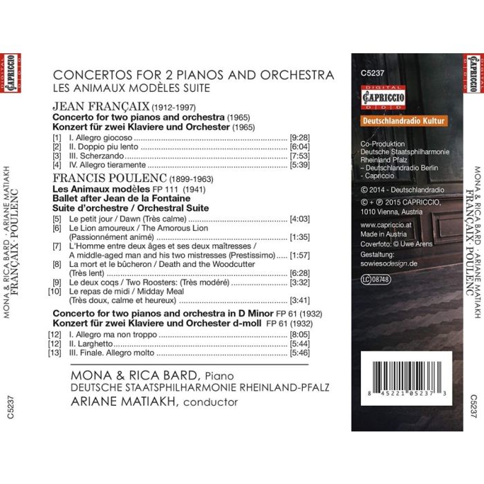 Françaix & Poulenc: Concertos for two pianos and orchestra - slide-1