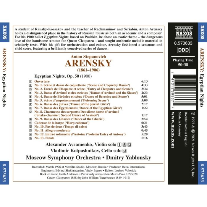 Arensky: Egyptian Nights (Complete ballet) - slide-1