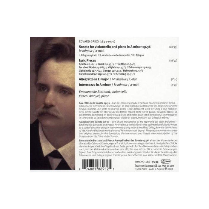 Grieg: Cello Sonata, Lyric Pieces - slide-1