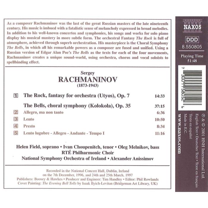 RACHMANINOV: The Rock, The Bells - slide-1