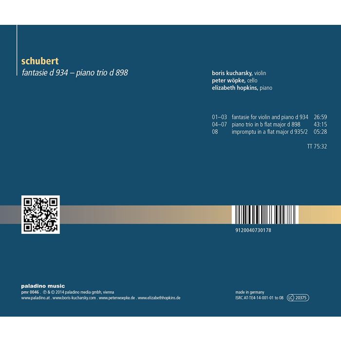 Schubert: Fantasie for violin and piano, Piano Trio Impromptu - slide-1