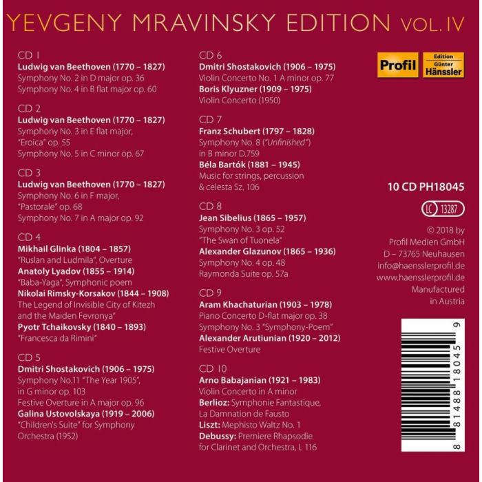 Yevgeny Mravinsky Edition Vol. IV - slide-1