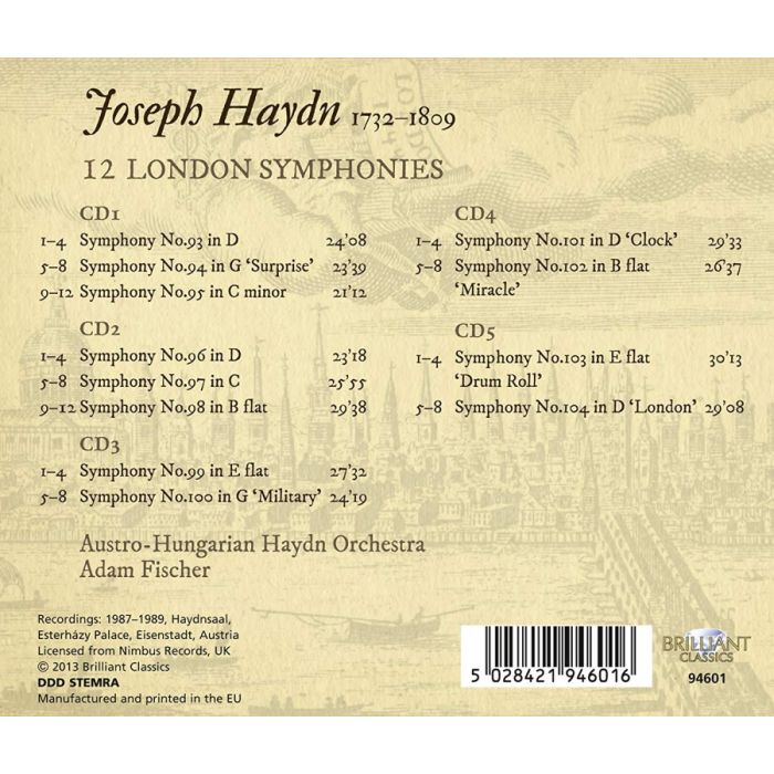 Haydn: The 12 London Symphonies - slide-1