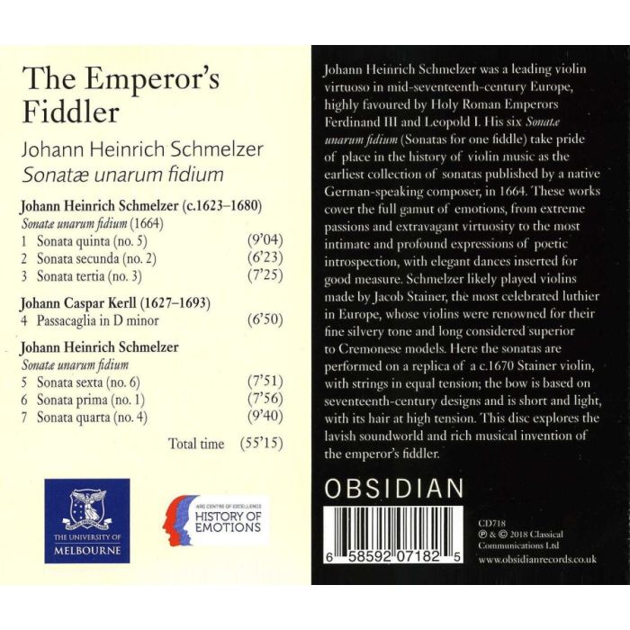Schmelzer: The Emperor's Fiddler - Sonatae unarum fidium - slide-1