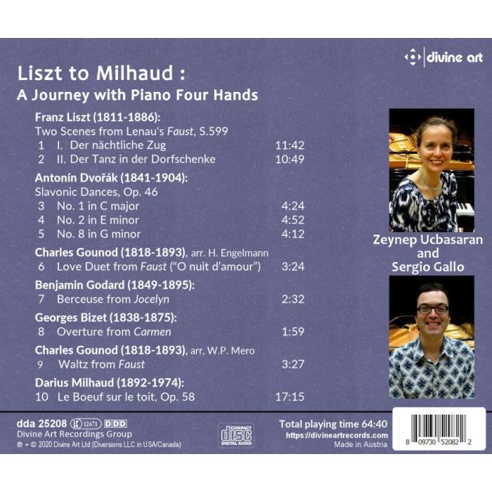 Liszt to Milhaud - A Journey with Piano Four Hands - slide-1