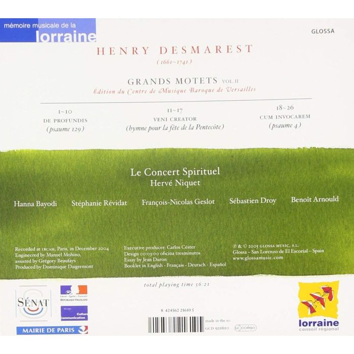 Desmarest: Grands Motets II - slide-1