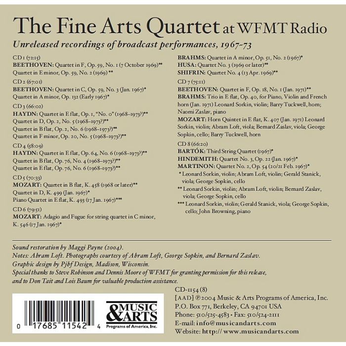 Fine Arts Quartet at WFMT Radio - slide-1