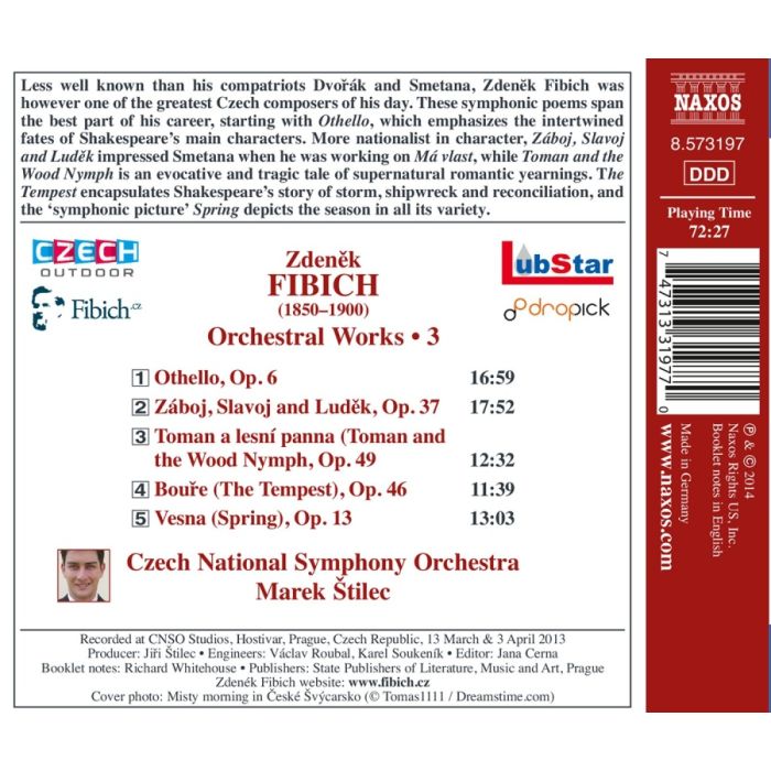 Fibich: Orchestral Works Vol. 3 - Symphonic Poems - slide-1