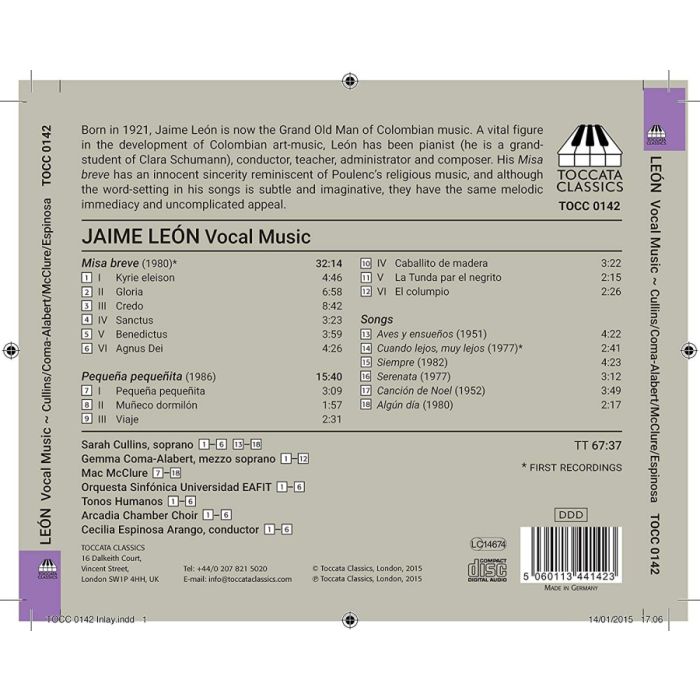 León: Vocal Music - Misa breve Pequeña pequeñita Songs - slide-1