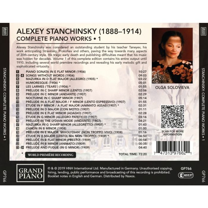 Stanchinsky: Piano Works Vol. 1 - slide-1
