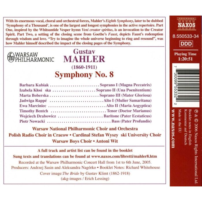 Mahler: Symphony no. 8 - slide-1