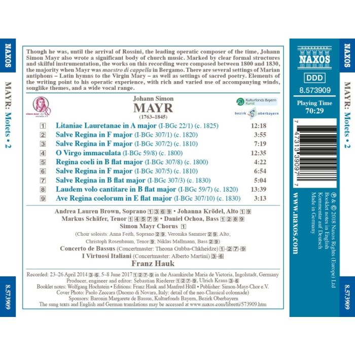 Mayr: Motets Vol. 2 - slide-1