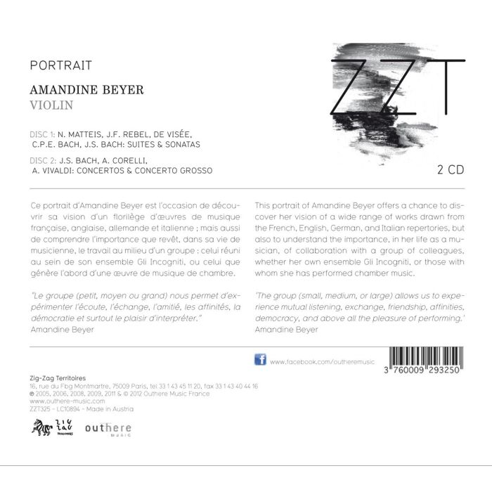 Amandine Beyer: Portrait - Bach, Vivaldi, Corelli, Matteis, Rebel, de Visée - slide-1