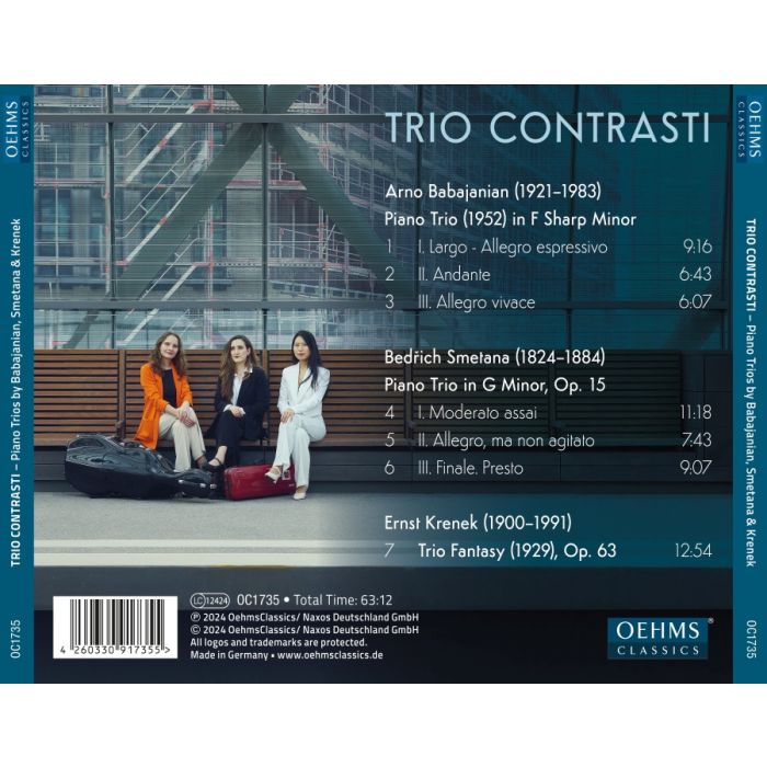 Piano Trios by Babajanian, Smetana & Krenek - slide-1