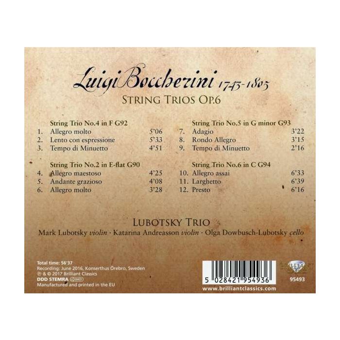 Boccherini: String Trios Op. 6 - slide-1