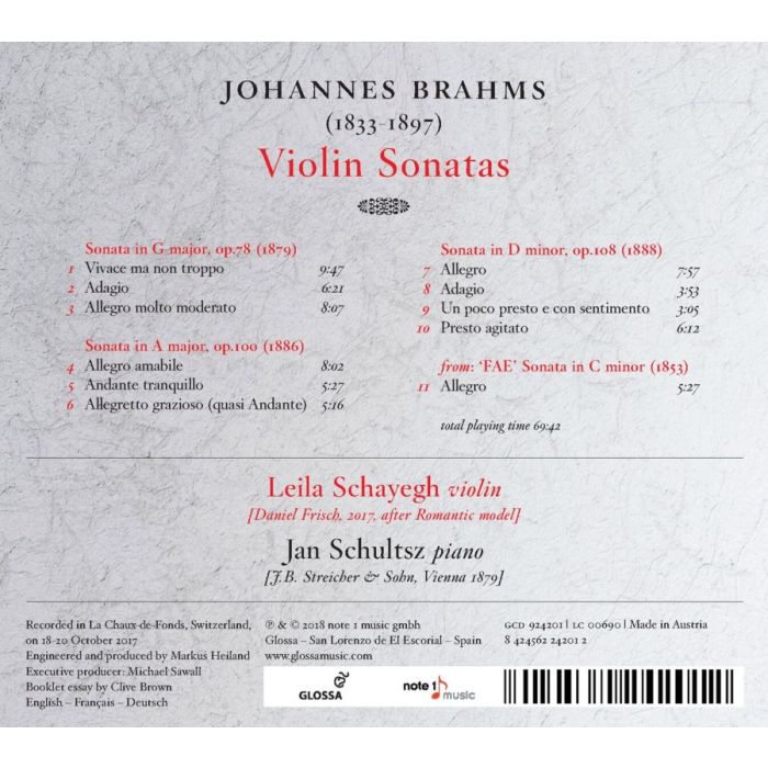Brahms: Violin Sonatas - slide-1