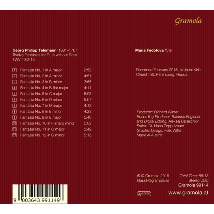 Telemann: Twelve Fantasias for Flute without Bass - slide-1