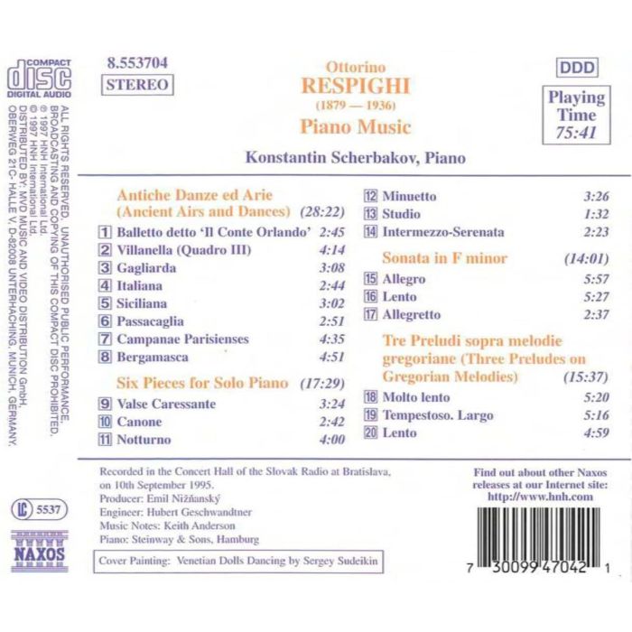 RESPIGHI: Piano Music - slide-1