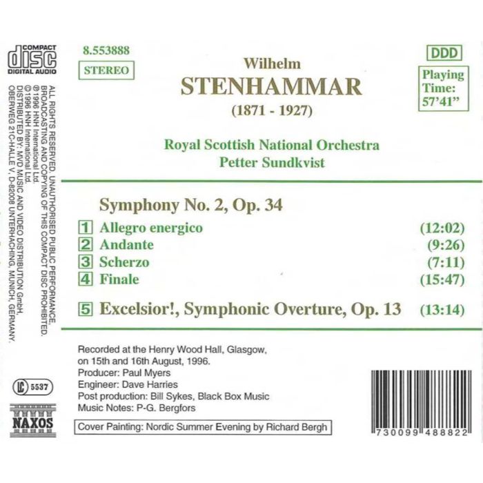 STENHAMMAR: Symphony no. 2 