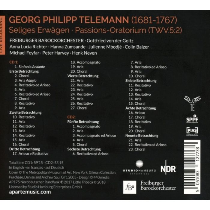 Telemann: Das Selige Erwägen - Passions-Oratorium - slide-1
