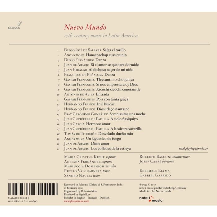 Nuevo Mundo, 17th-century music in Latin America - slide-1