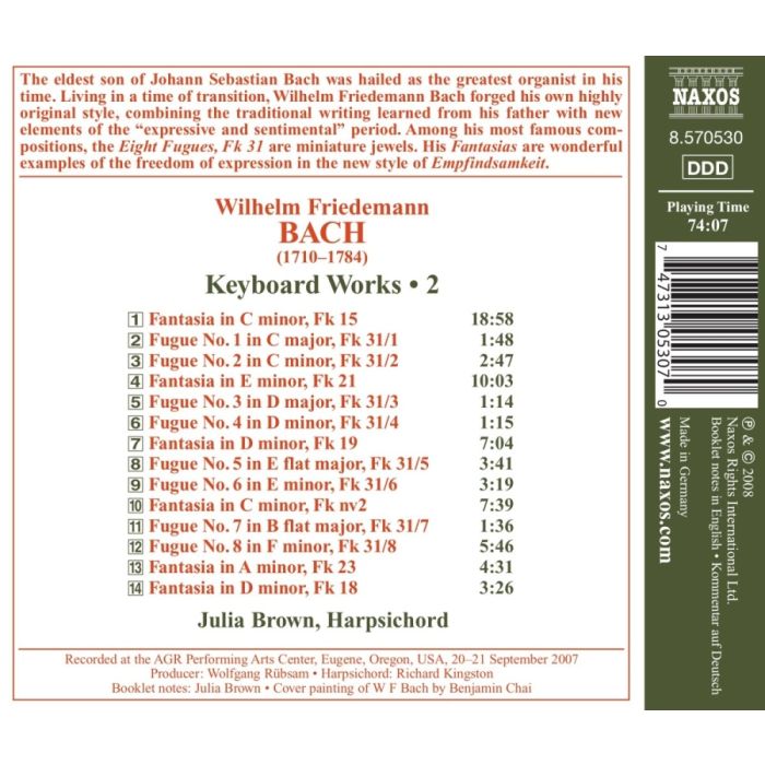 Bach W.F.: Keyboard Works Vol.2 - slide-1