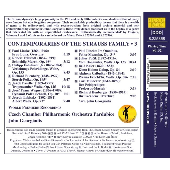 Contemporaries of the Strauss Family Vol. 3 - Waltzes, Marches and Polkas - slide-1