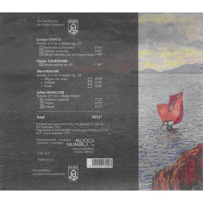 Enescu / Honegger / Roussel: Violin Sonatas / Tournemire: Sonate-poème - slide-1