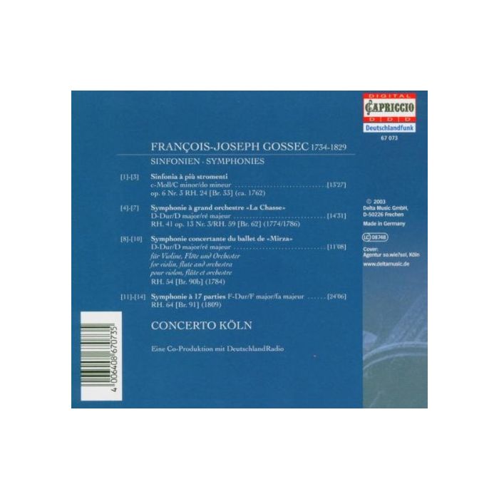 Gossec: Symphonies - slide-1