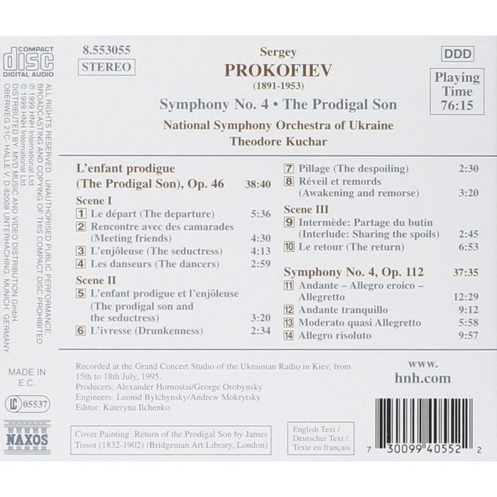 PROKOFIEV: Symphony No. 4, The Prodigal Son - slide-1