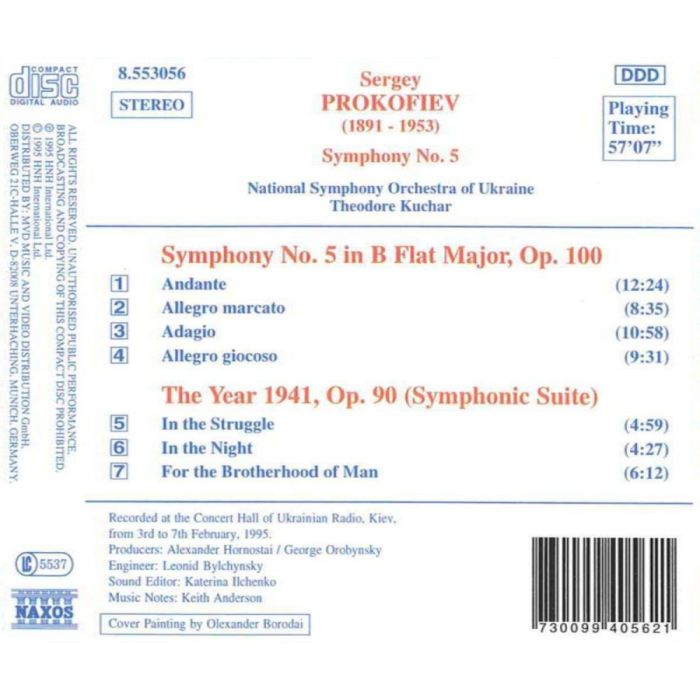 PROKOFIEFF: Symphony No. 5, The Year 1941 - slide-1