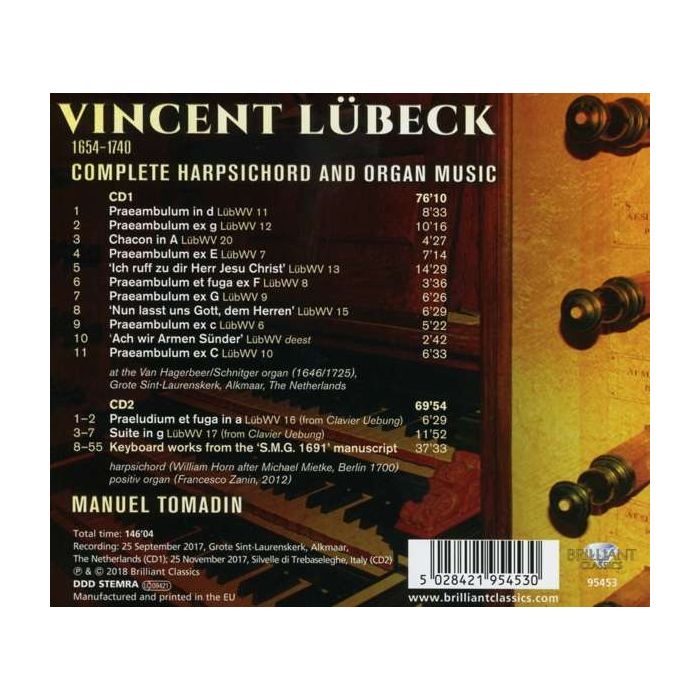 Lübeck: Complete Harpsichord & Organ Music - slide-1
