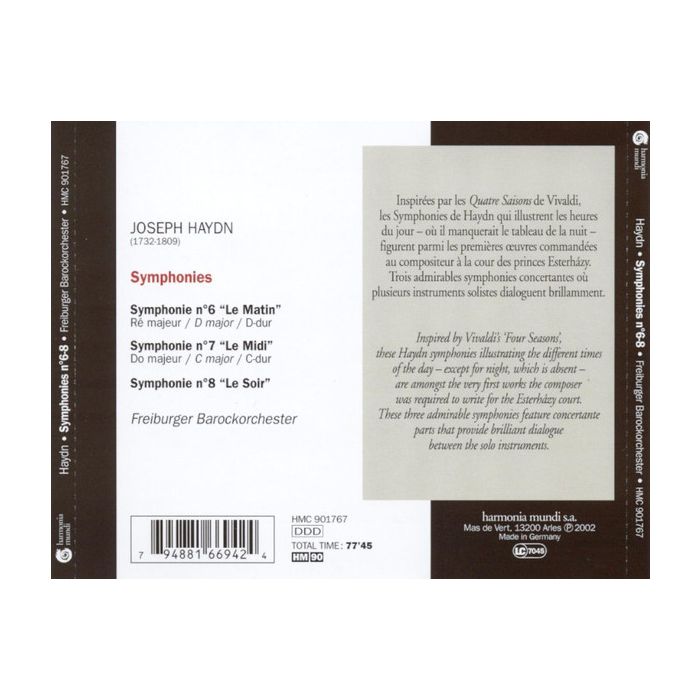Haydn: Symphonies Nos. 6-8 - slide-1