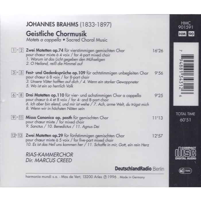 Brahms: Geistliche Chormusik - slide-1