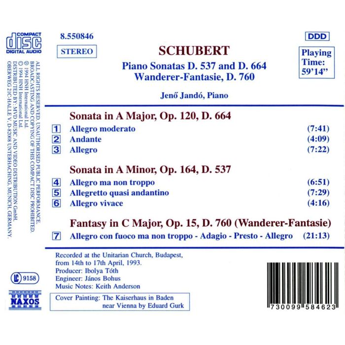 SCHUBERT: Piano Sonatas - slide-1
