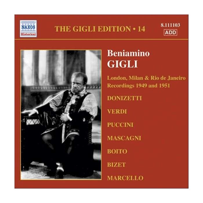 GIGLI - LONDON RECORDINGS
