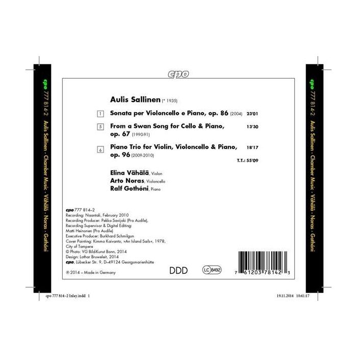 Sallinen: Piano Trio Cello Sonata From a Swan Song - slide-1
