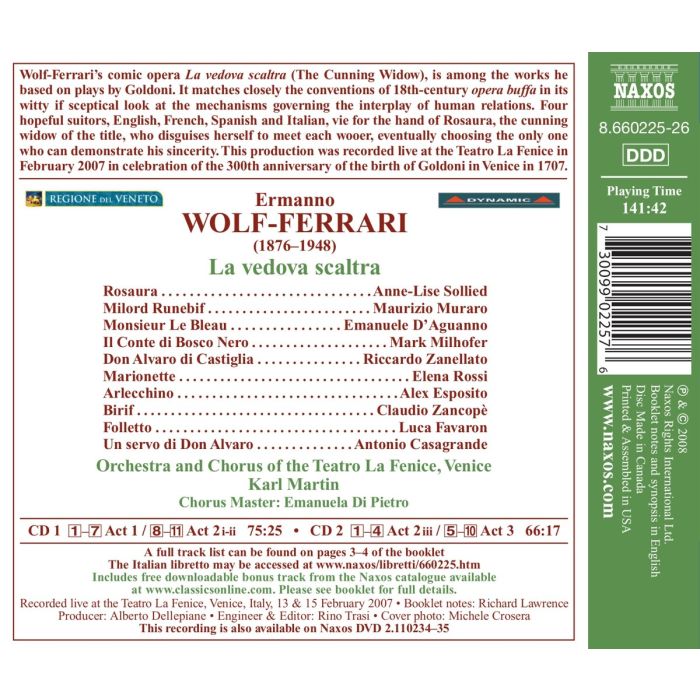 WOLF-FERRARI: La Vedova Scaltra - slide-1