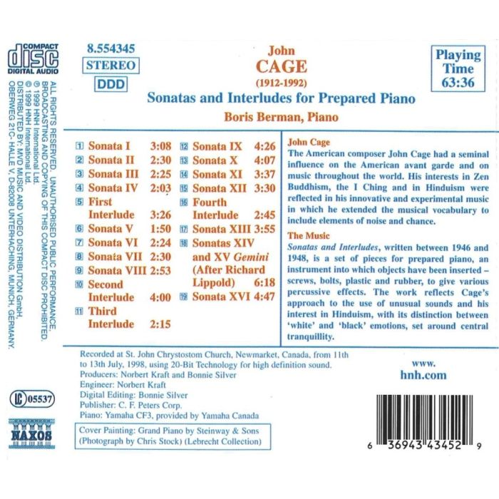 CAGE: Sonatas and Interludes for Prepared Piano - slide-1