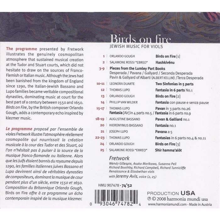Birds on Fire - Jewish music for viols - slide-1